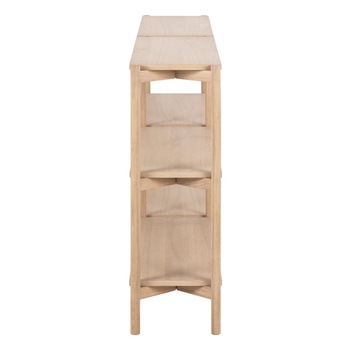 Braidwood Bookcase With 4 Shelves In White - Price Crash Furniture