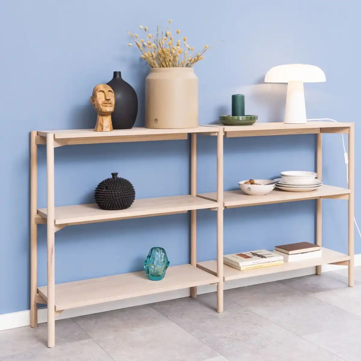 Braidwood Wide Bookcase With 4 Shelves In White - Price Crash Furniture