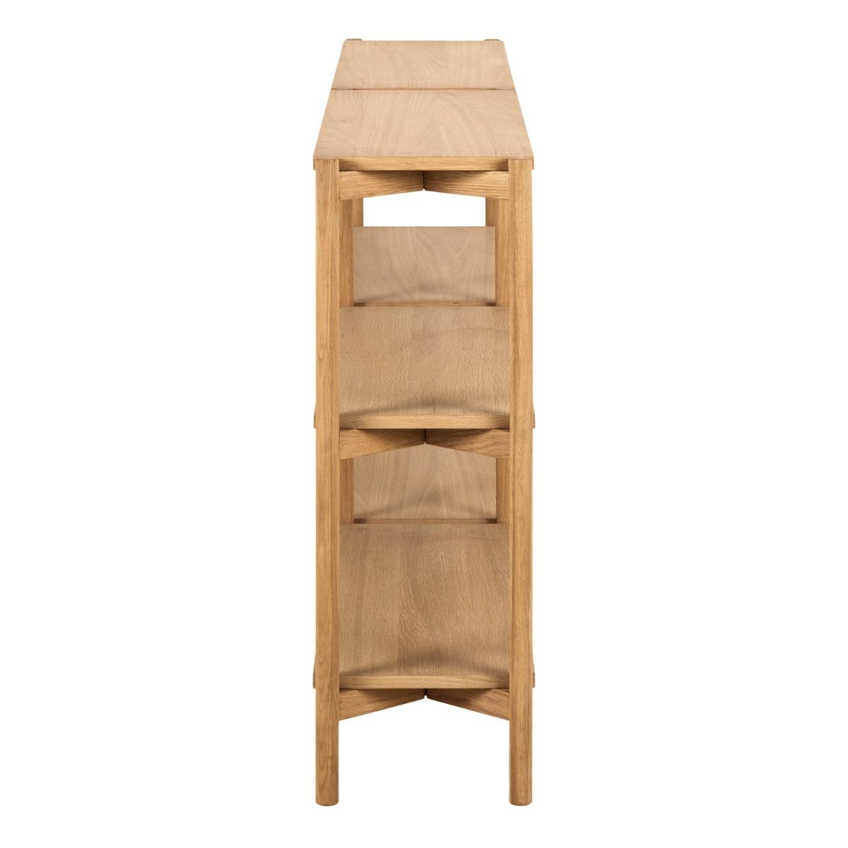 Braidwood Bookcase With 4 Shelves In Oak - Price Crash Furniture