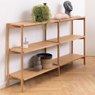 Braidwood Bookcase With 4 Shelves In Oak - Price Crash Furniture