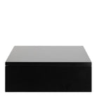 Avignon Floating Wall Mounted Square Bedside Table With 1 Drawer In Black - Price Crash Furniture