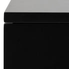 Avignon Floating Wall Mounted Square Bedside Table With 1 Drawer In Black - Price Crash Furniture