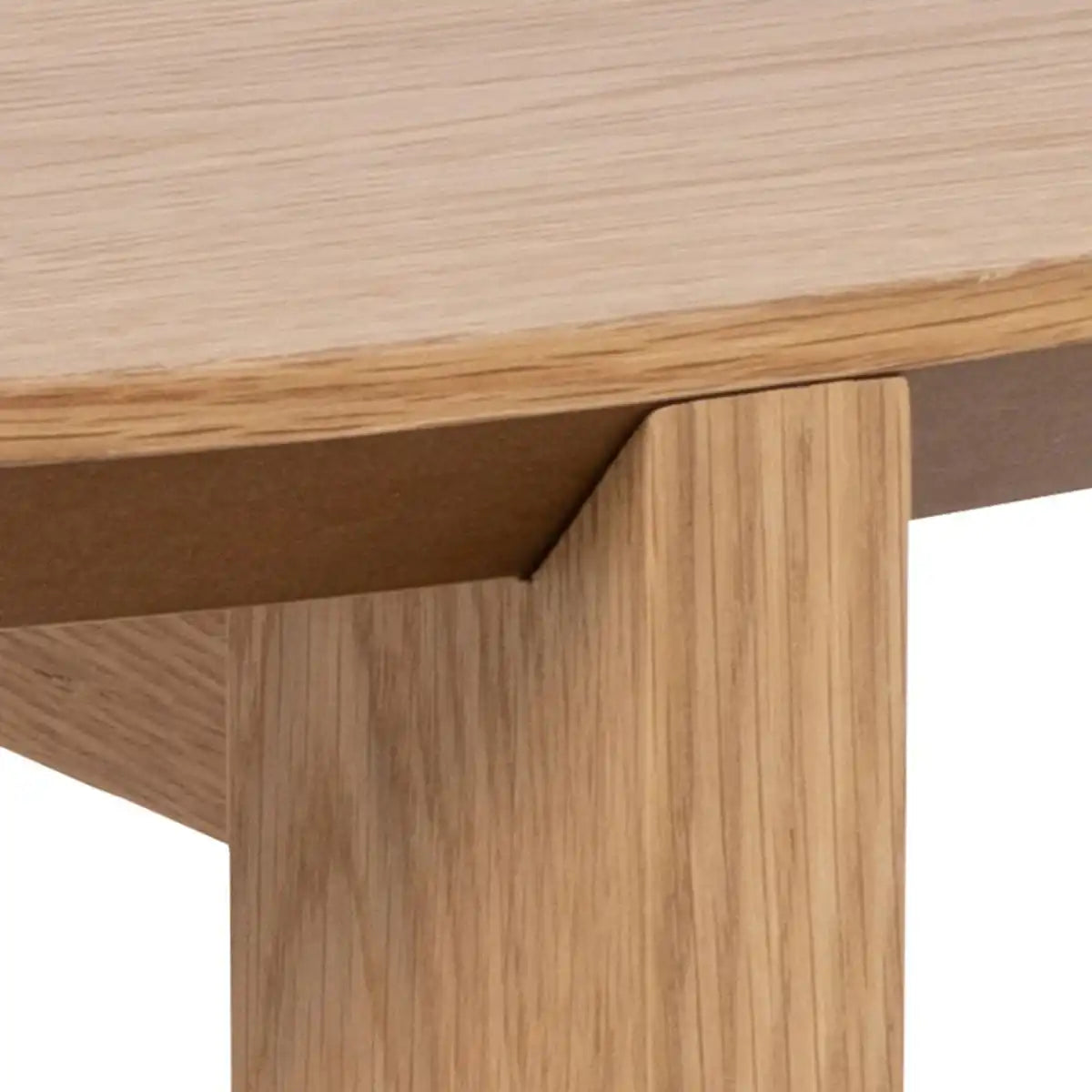 Maxime 90cm Round Coffee Table In Matt Oak - Price Crash Furniture