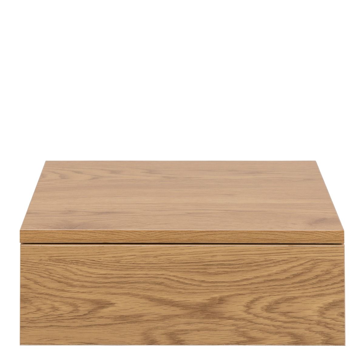 Avignon Floating Wall Mounted Square Bedside Table With 1 Drawer In Oak - Price Crash Furniture