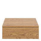 Avignon Floating Wall Mounted Square Bedside Table With 1 Drawer In Oak - Price Crash Furniture