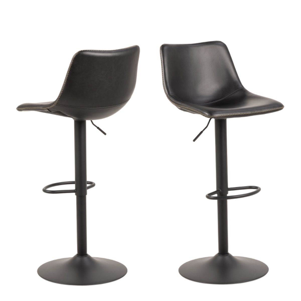 I_Oregon Bar Stool In Black - Price Crash Furniture