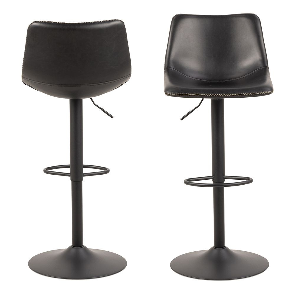 I_Oregon Bar Stool In Black - Price Crash Furniture