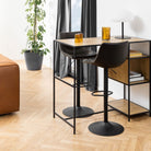 I_Oregon Bar Stool In Black - Price Crash Furniture