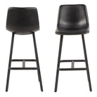 I_Oregon Bar Chair Stool In Black Set Of 2 - Price Crash Furniture