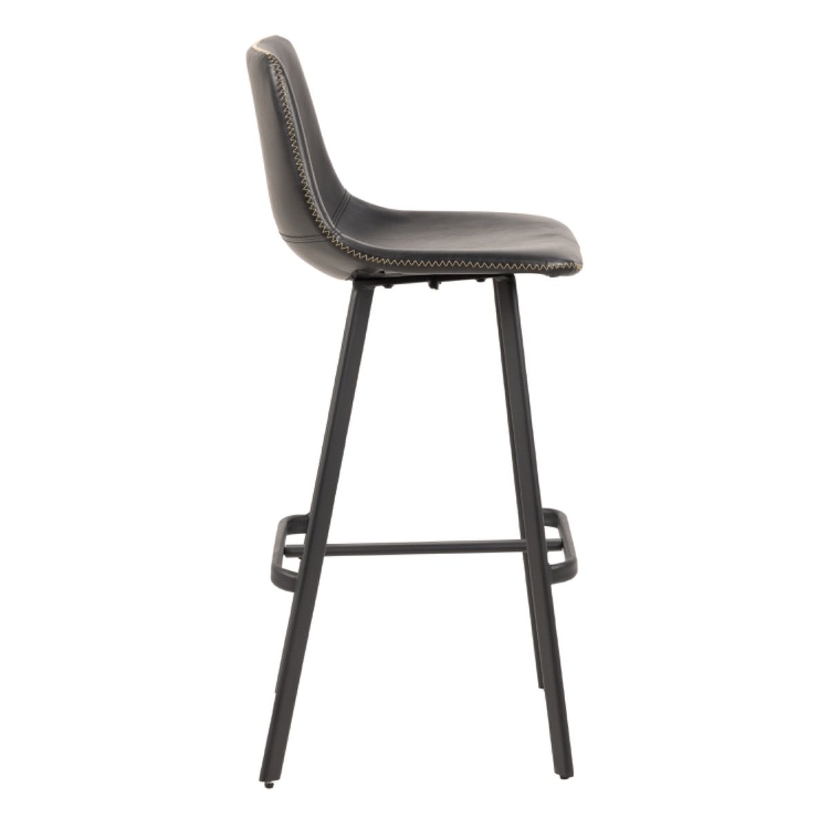 I_Oregon Bar Chair Stool In Black Set Of 2 - Price Crash Furniture