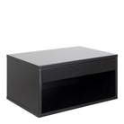 Cholet Square Bedside Table With 1 Drawer In Black - Price Crash Furniture