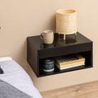 Cholet Square Bedside Table With 1 Drawer In Black - Price Crash Furniture