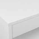 Cholet Square Bedside Table With 1 Drawer In White - Price Crash Furniture