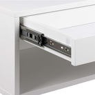 Cholet Square Bedside Table With 1 Drawer In White - Price Crash Furniture