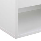 Cholet Square Bedside Table With 1 Drawer In White - Price Crash Furniture