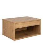 Cholet Square Bedside Table With 1 Drawer In Oak - Price Crash Furniture