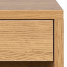 Cholet Square Bedside Table With 1 Drawer In Oak - Price Crash Furniture