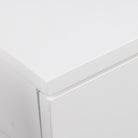 Avignon Floating Square Bedside Table With 1 Drawer & Small Shelf In White - Price Crash Furniture