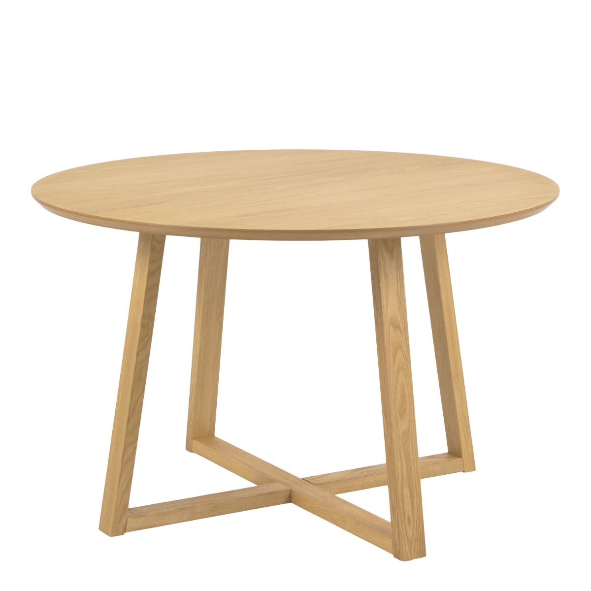 Malika Round Dining Table In Oak - Price Crash Furniture