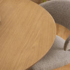 Malika Round Dining Table In Oak - Price Crash Furniture