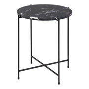 Avila Small Side Table With Black Marble Effect - Price Crash Furniture