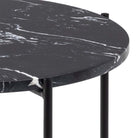 Avila Side Table With Black Marble Effect - Price Crash Furniture