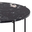 Avila Side Table With Black Marble Effect - Price Crash Furniture