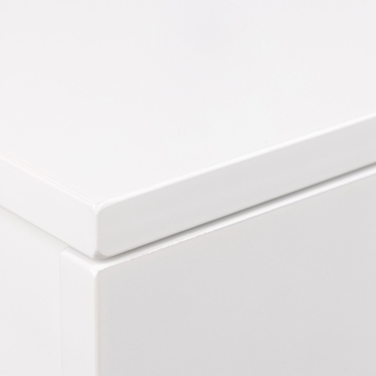 Avignon Floating Wall Mounted Square Bedside Table With 1 Drawer In White - Price Crash Furniture