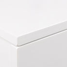 Avignon Floating Wall Mounted Square Bedside Table With 1 Drawer In White - Price Crash Furniture