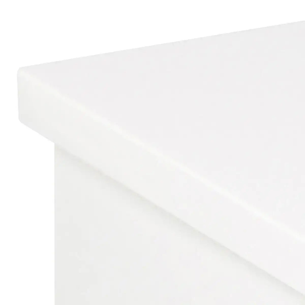 Avignon Floating Wall Mounted Square Bedside Table With 1 Drawer In White - Price Crash Furniture