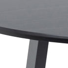 Malika 4 Seat Round Dining Table In Black - Price Crash Furniture