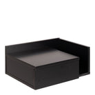 Ashlan Floating Wall Mounted 1 Drawer Bedside Table In Black - Price Crash Furniture