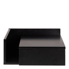 Ashlan Floating Wall Mounted 1 Drawer Bedside Table In Black - Price Crash Furniture