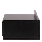 Ashlan Floating Wall Mounted 1 Drawer Bedside Table In Black - Price Crash Furniture