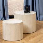 Mice Oval Coffee Table Set In Light Oak - Price Crash Furniture