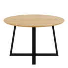 Malika 4 Seat Round Dining Table In Wild Oak - Price Crash Furniture