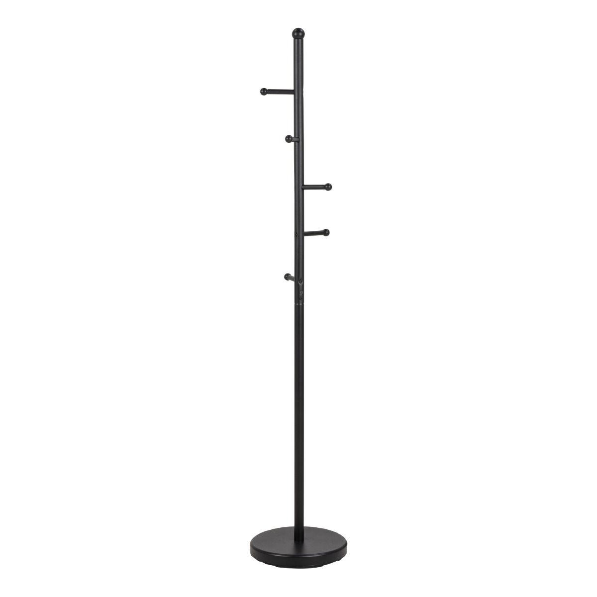 Aspen Modern Coat Hanger, Frame And Base In Matt Black - Price Crash Furniture