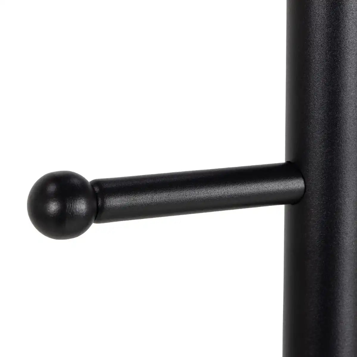 Aspen Modern Wall Mounted Coat Hanger In Black - Price Crash Furniture