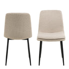 Becca Dining Chair In Beige Set Of 4 - Price Crash Furniture