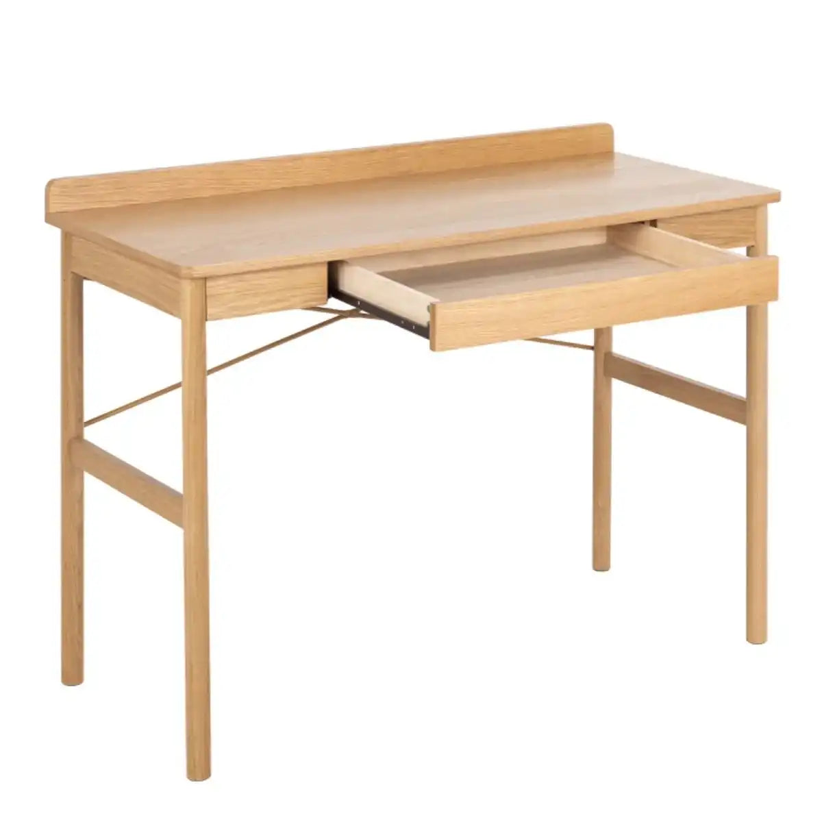 Paul Scandinavian Style Home Office Desk In Oak - Price Crash Furniture
