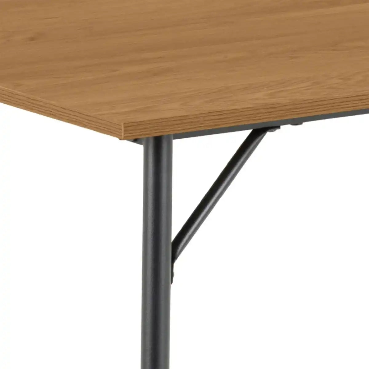 Peru 4 Seat Dining Table In Black And Oak - Price Crash Furniture