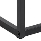 Randolf Bedside Table In Black With Smoked Glass - Price Crash Furniture