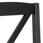 Elvira Dining Chair In Black And Oak Set Of 2 - Price Crash Furniture