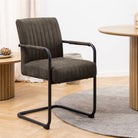 Adele Dining Chair In Grey Fabric Set Of 2 - Price Crash Furniture