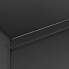 Avignon Floating Wall Mounted Bedside Table 2 Drawers In Black - Price Crash Furniture