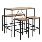 Bahamas Bar Table Set And Black And Oak - Price Crash Furniture