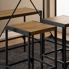 Bahamas Bar Table Set And Black And Oak - Price Crash Furniture