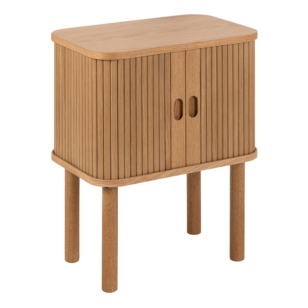 Langley Square Bedside Table In Oak - Price Crash Furniture