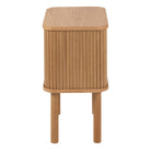 Langley Square Bedside Table In Oak - Price Crash Furniture