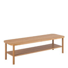 Banbury Retro Style Coffee Table With Shelf In Oak - Price Crash Furniture